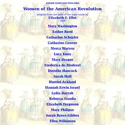 Women of the American Revolution