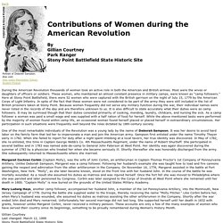 Women in the American Revolution