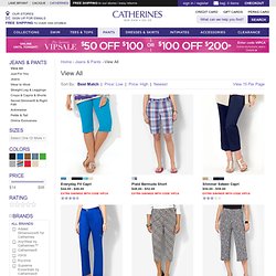 View All Womens Plus Size Jeans, Pants & Bottoms