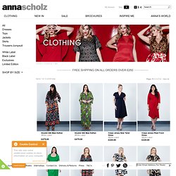 Plus Size Shop Online, Designer Clothes Store Shopping, Size 12 - 28, Anna Scholz