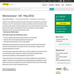Womenswear - UK - 2016 : Consumer market research report