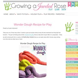 Wonder Dough Recipe for Play