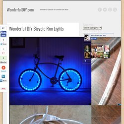 Wonderful DIY Bicycle Rim Lights