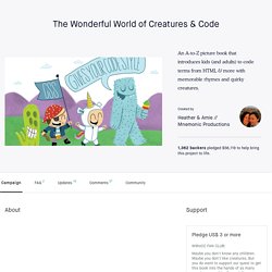 The Wonderful World of Creatures & Code by Heather & Amie // Mnemonic Productions