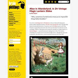 Alice in Wonderland, in 24 Vintage Magic Lantern Slides
