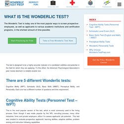 Wonderlic Test Prep - Wonderlic Practice Tests and Prep Course