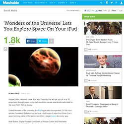 'Wonders of the Universe' Lets You Explore Space On Your iPad