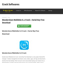 Wondershare MobileGo 6.2 Crack + Serial Key Free Download