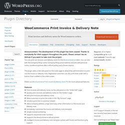 WooCommerce Print Invoice & Delivery Note — WordPress Plugins