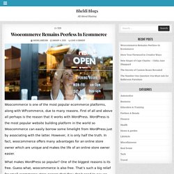 Woocommerce Remains Peerless In Ecommerce