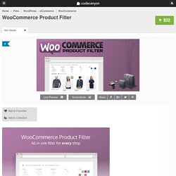 WordPress - WooCommerce Product Filter