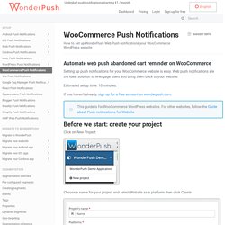 Add Free Customized WordPress WooCommerce Push Notification