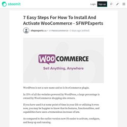 7 Easy Steps For How To Install And Activate WooCommerce - SFWPExperts