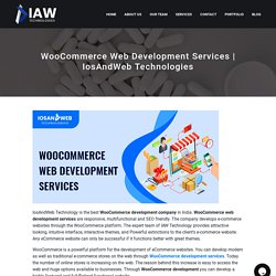 WooCommerce Web Development Services