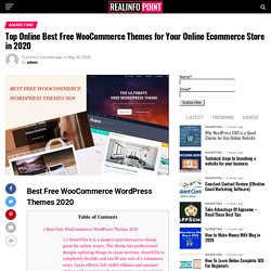 Free WooCommerce Themes for Your Online Ecommerce Store in 2020