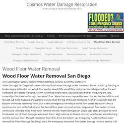 Wood Floor Water Removal