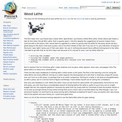 Wood Lathe - Pipedia