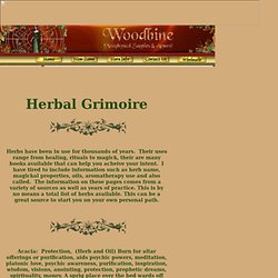 Wiccan, Pagan, New Age Store - Woodbine Herbs - Metaphysical Supplies &amp; Apparel