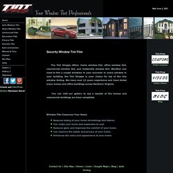 Security Window Tint Film for Safety in Woodbridge - Tintprosonline.com