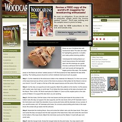 Woodcarving Illustrated - How To Magazine for Carvers - Star Carving Fixture