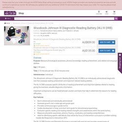 Woodcock-Johnson III Diagnostic Reading Battery (WJ III DRB)