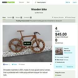 Wooden bike by Mike Kovač