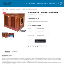 Wooden Cat Litter Box Enclosure
