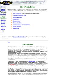 Wooden Kayaks - FAQ about wood strip kayaks