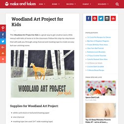Woodland Art Project for Kids