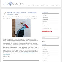 Forest Quilt-Along - Block #1 - Woodpecker - Cali QuilterCali Quilter
