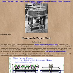 Woodware: Handmade Paper Plant