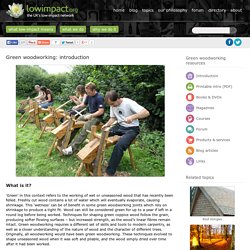 Green woodworking - Lowimpact.orgLow impact living info, training, products & services