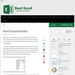 Word Cloud Generator - Beat Excel!