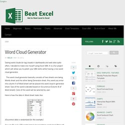 Word Cloud Generator - Beat Excel!