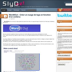 WordItOut – Créer un nuage de tags en fonction d’un contenu