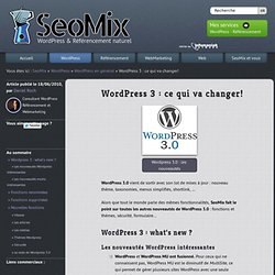 Wordpress 3 : le guide