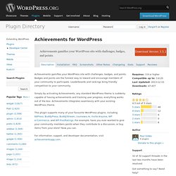 Achievements for BuddyPress