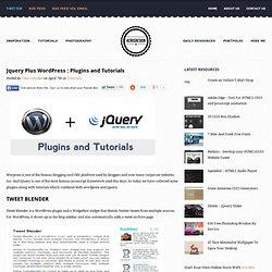 Jquery Plus Wordpress : Plugins and Tutorials