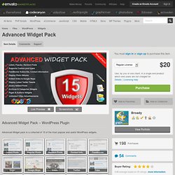Advanced Widget Pack
