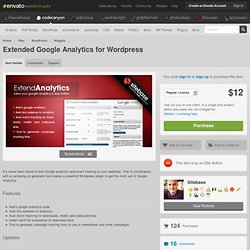 Extended Google Analytics for Wordpress