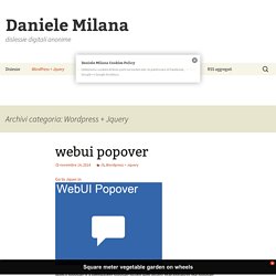 Wordpress + Jquery Archives - Daniele Milana