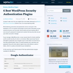 6 Best WordPress Security Authentication Plugins