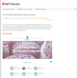 WordPress Bakery Themes, Themes For A Bakery, Pastry Chef
