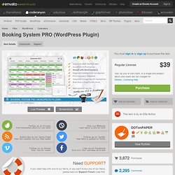 Booking System PRO (WordPress Plugin)