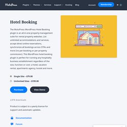 WordPress Hotel Booking Plugin - MotoPress