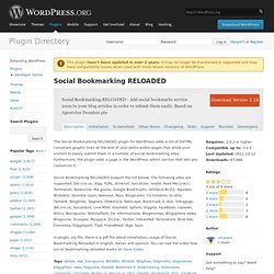 Social Bookmarking RELOADED