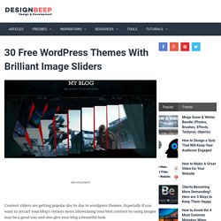 30 Free WordPress Themes With Brilliant Image Sliders