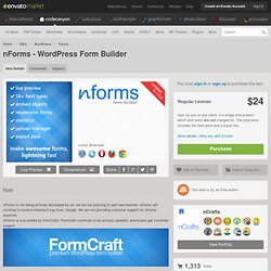 WordPress - nForms - WordPress Form Builder
