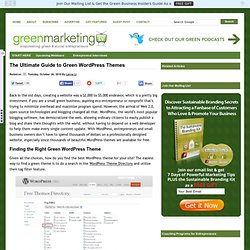 Green WordPress Themes for Business, Nonprofits, & Personal Blogs 