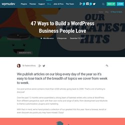 47 Ways to Build a WordPress Business People Love